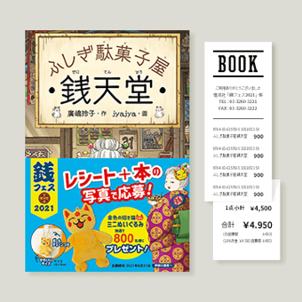 長いレシートの場合、必要事項が判別できるように折りたたまれている。
